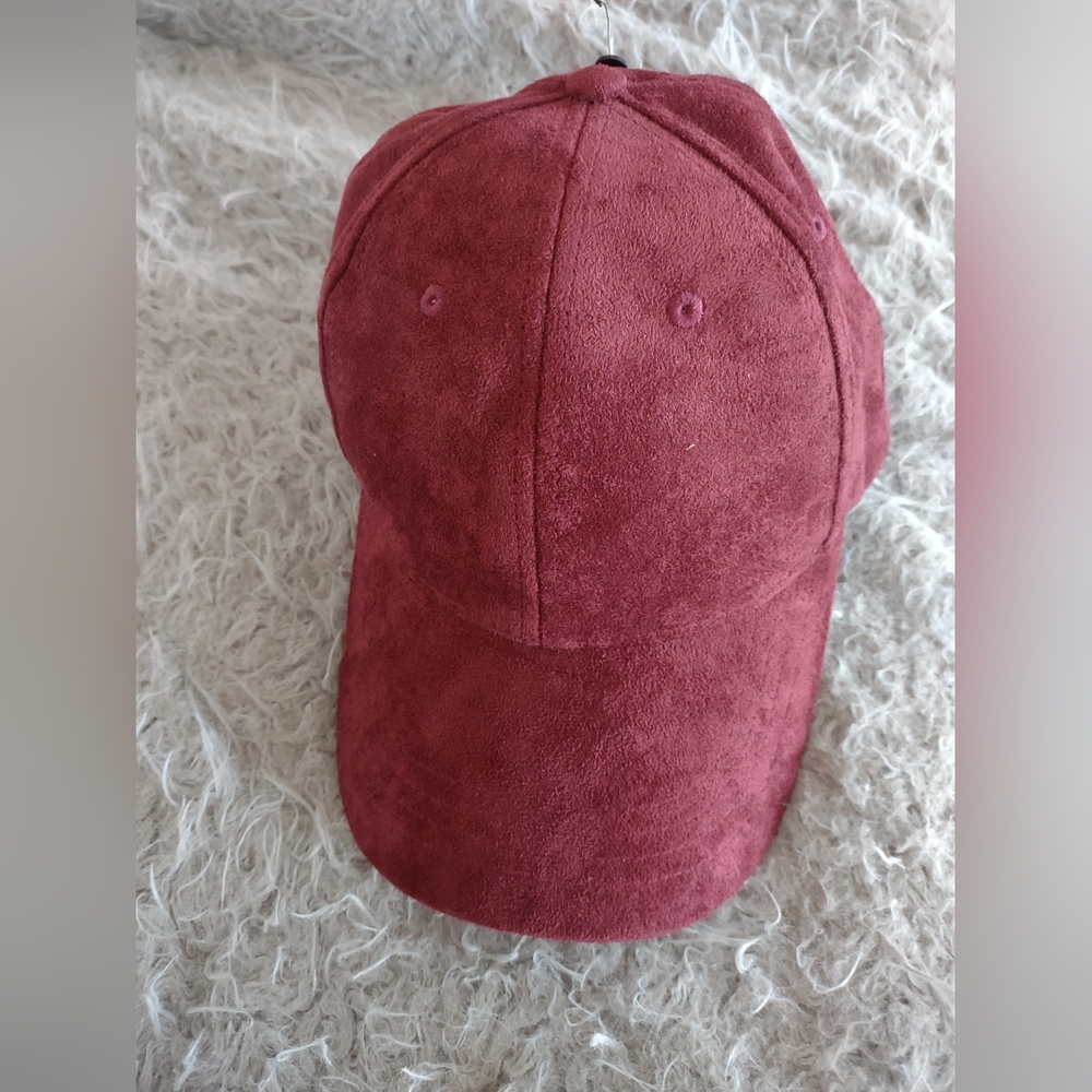 Suede Burgundy Cap hat